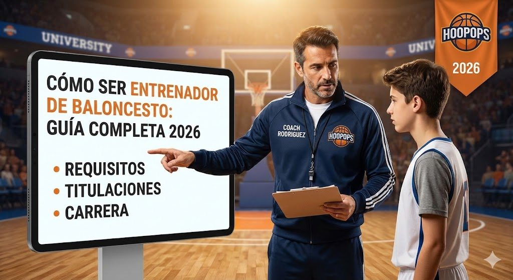 Cómo Ser Entrenador de Baloncesto: Guía Completa 2026 (Requisitos, Titulaciones y Carrera)